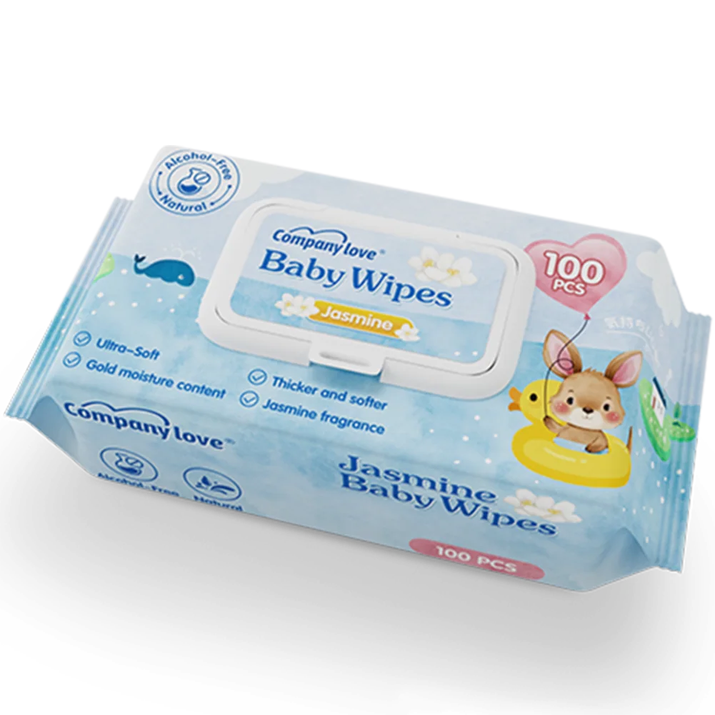 Companylove jasmine baby wipes 100 piece private label package