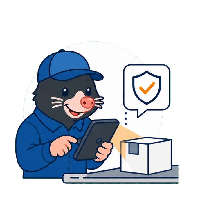 MoleSupply quality review workflow illustration