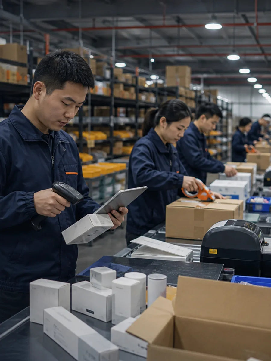 MoleSupply warehouse sourcing and quality review team in China