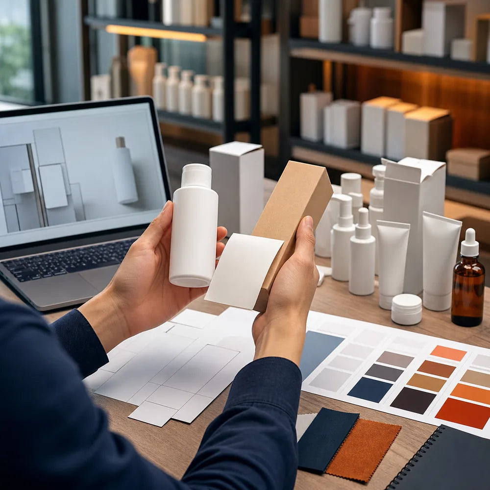 Private-label product and packaging samples under review