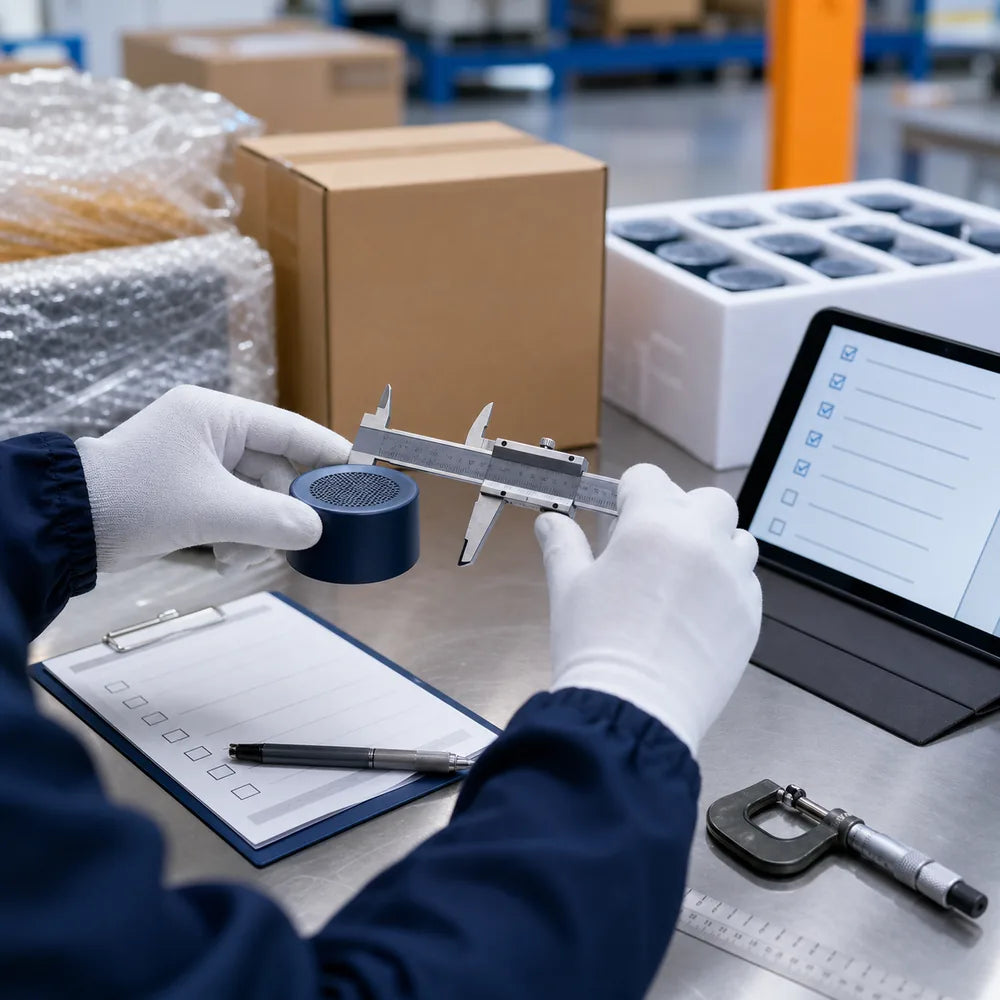 Product dimensions checked during a China pre-shipment inspection
